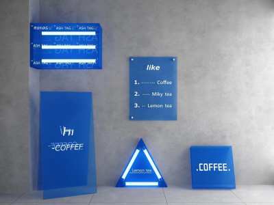 现代亚克力灯箱3D模型下载